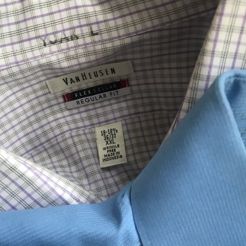 🔴 SOLD Five Van Heusen button up shirts, XXL, EUC - Picture 2 of 6